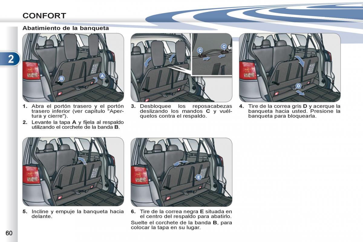 Peugeot 4007 manual del propietario / page 62