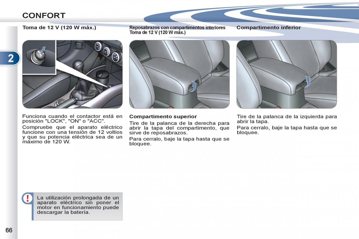 Peugeot 4007 manual del propietario / page 68