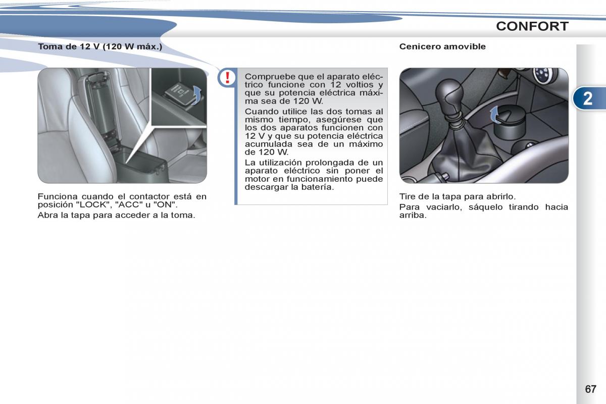 Peugeot 4007 manual del propietario / page 69