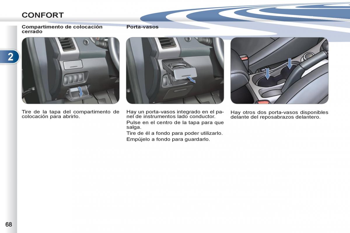 Peugeot 4007 manual del propietario / page 70