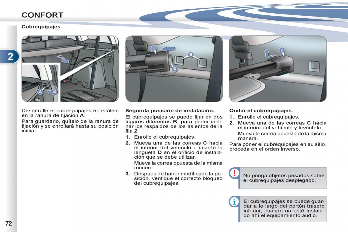 Peugeot 4007 manual del propietario / page 74