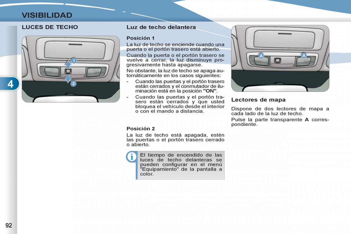 Peugeot 4007 manual del propietario / page 94