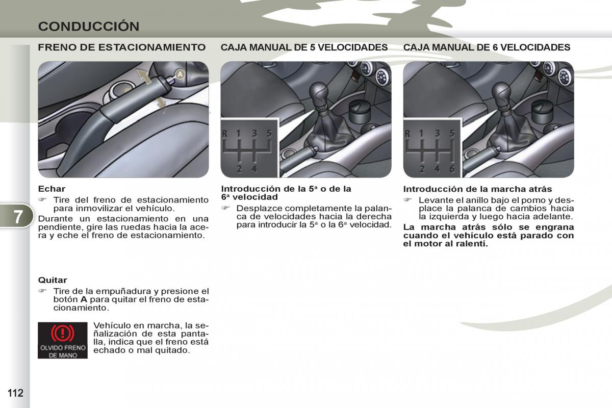 Peugeot 4007 manual del propietario / page 114