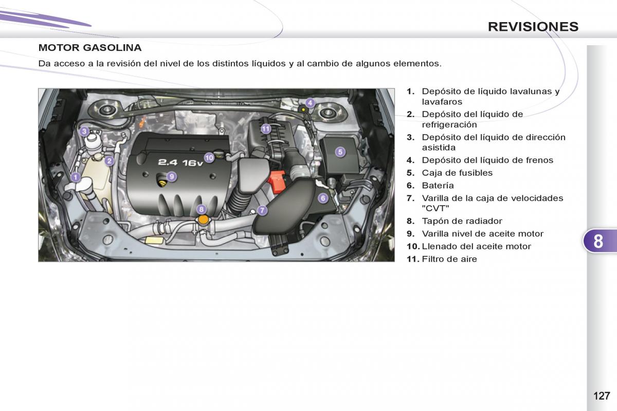 Peugeot 4007 manual del propietario / page 129