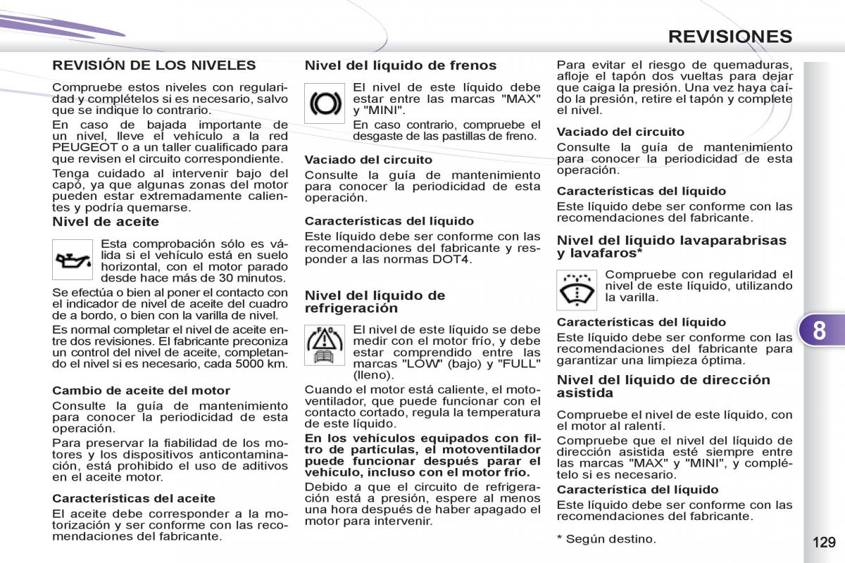 Peugeot 4007 manual del propietario / page 131