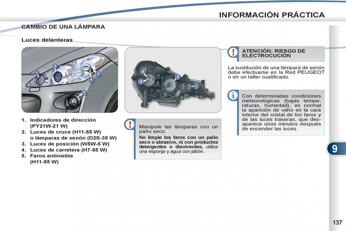 Peugeot 4007 manual del propietario / page 139