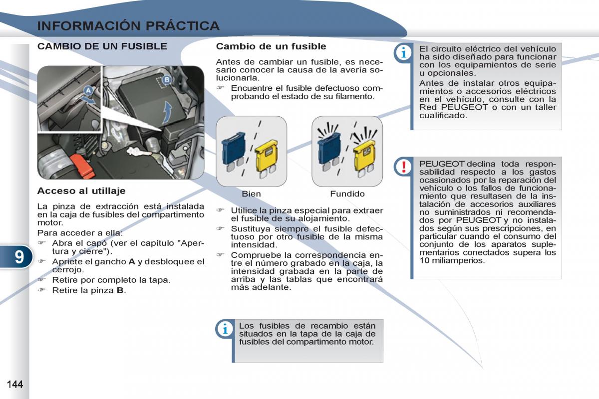 Peugeot 4007 manual del propietario / page 146