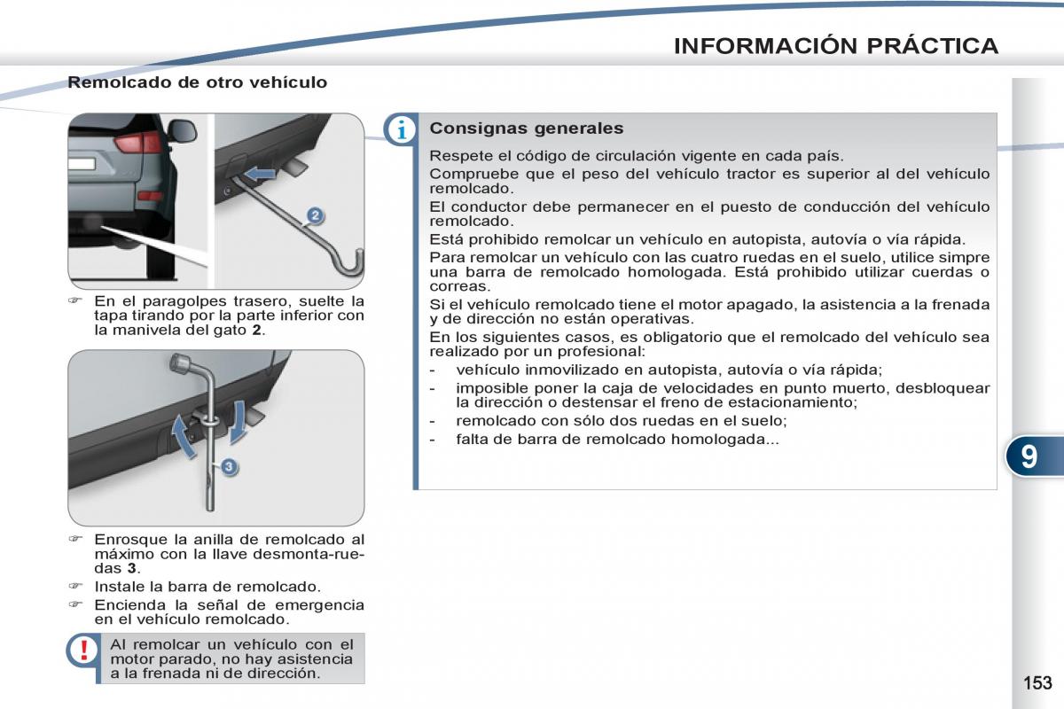 Peugeot 4007 manual del propietario / page 155