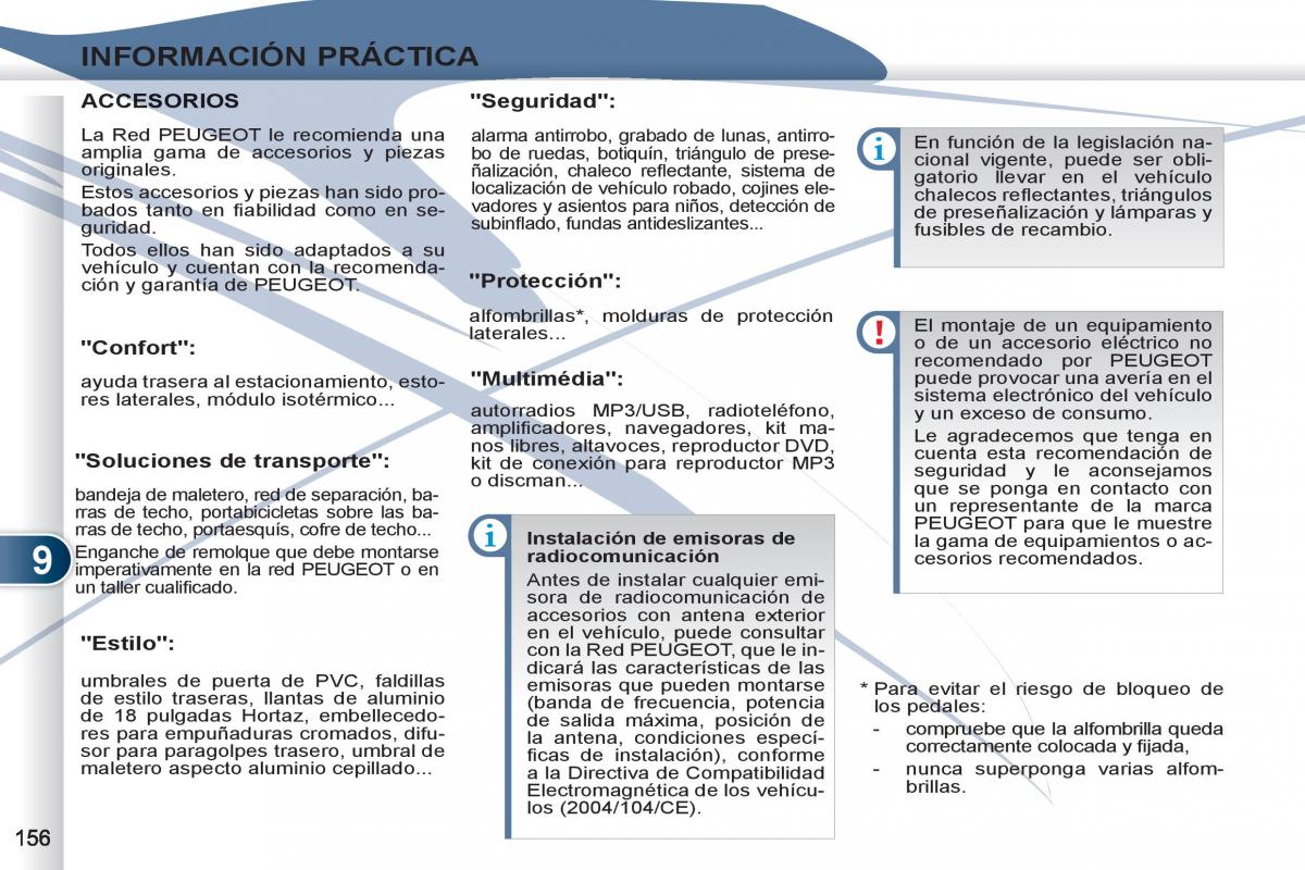 Peugeot 4007 manual del propietario / page 158