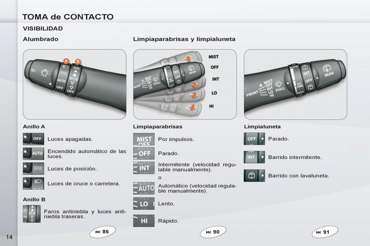 Peugeot 4007 manual del propietario / page 16