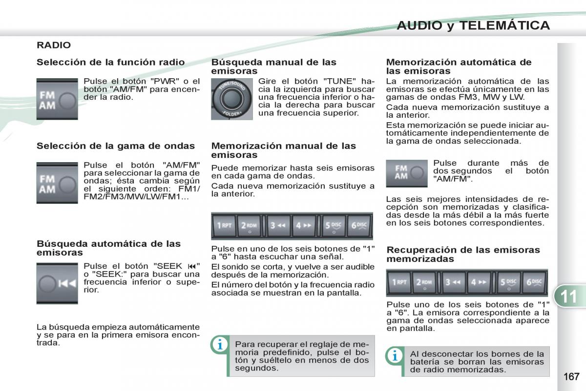 Peugeot 4007 manual del propietario / page 169