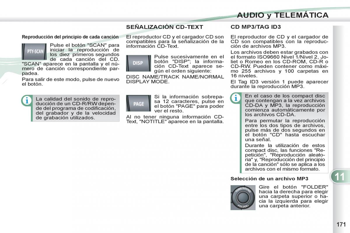 Peugeot 4007 manual del propietario / page 173