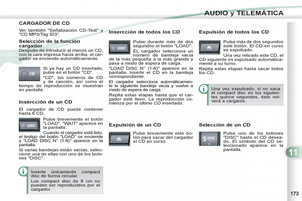 Peugeot 4007 manual del propietario / page 175