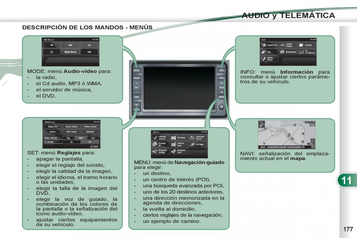 Peugeot 4007 manual del propietario / page 179