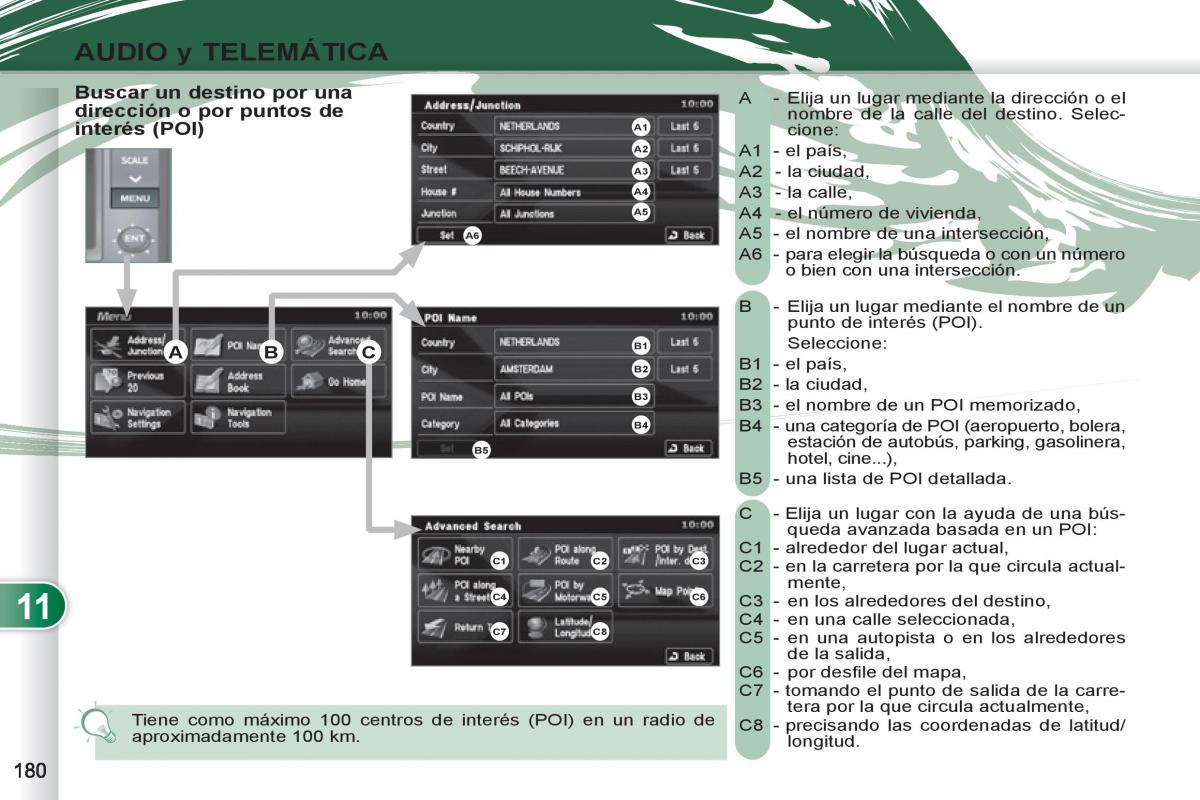 Peugeot 4007 manual del propietario / page 182