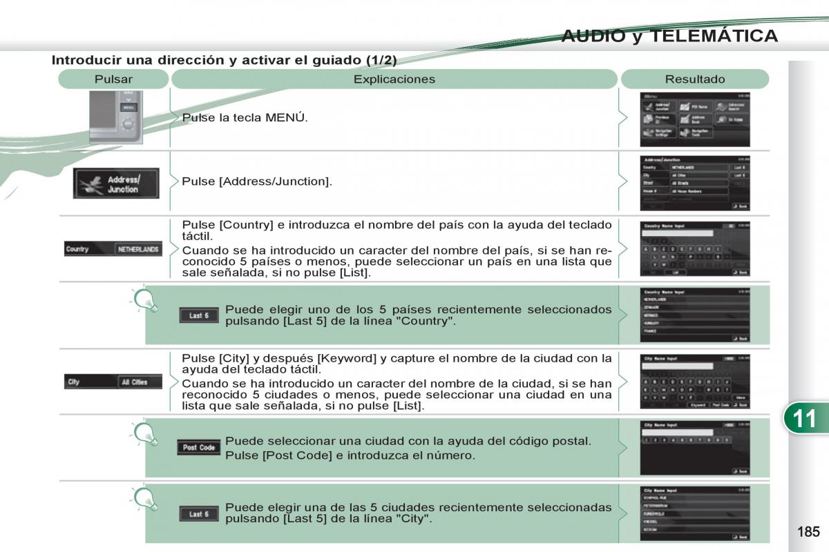 Peugeot 4007 manual del propietario / page 187