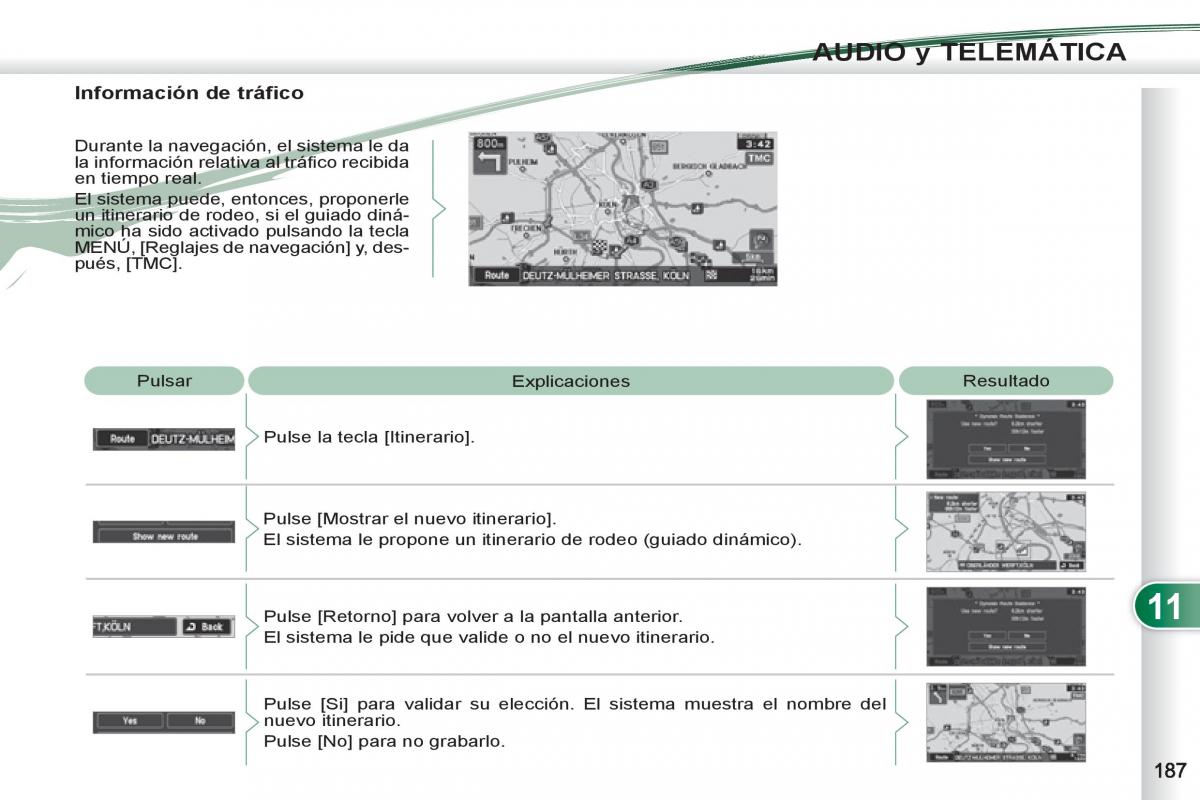 Peugeot 4007 manual del propietario / page 189