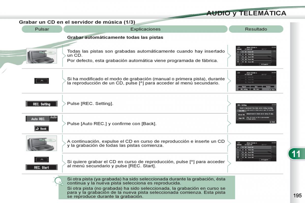 Peugeot 4007 manual del propietario / page 197