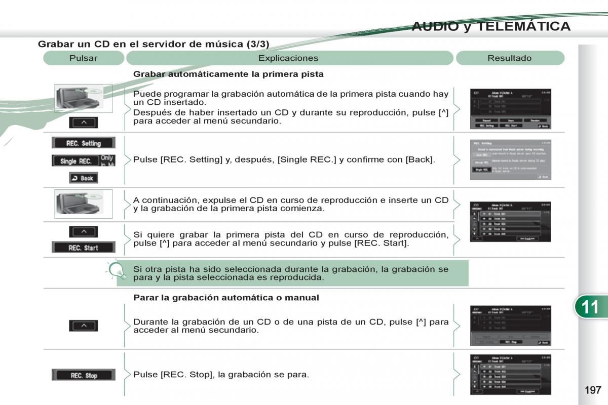 Peugeot 4007 manual del propietario / page 199