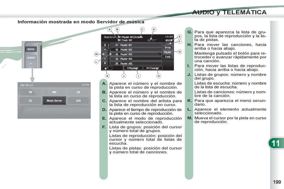 Peugeot 4007 manual del propietario / page 201