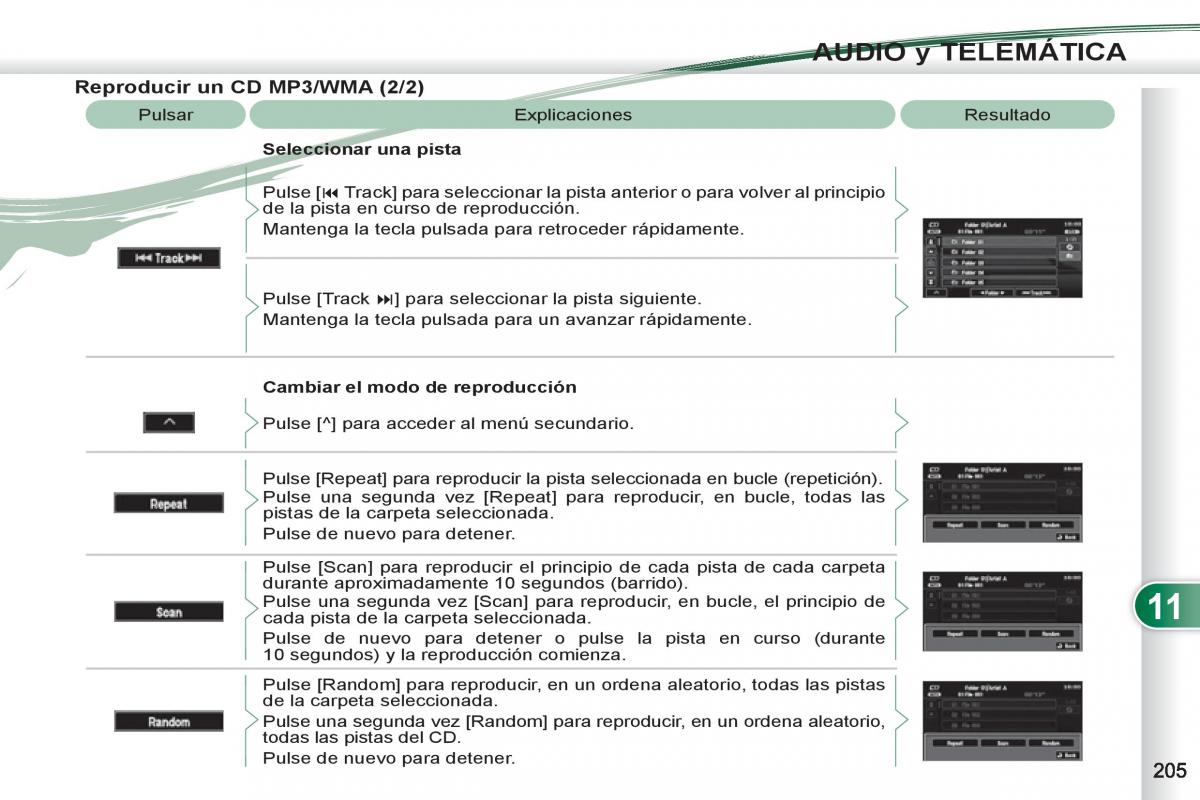 Peugeot 4007 manual del propietario / page 207