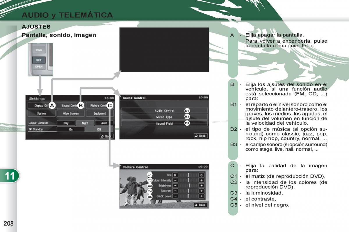 Peugeot 4007 manual del propietario / page 210