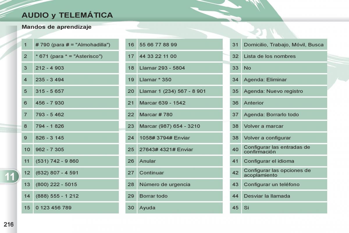 Peugeot 4007 manual del propietario / page 218