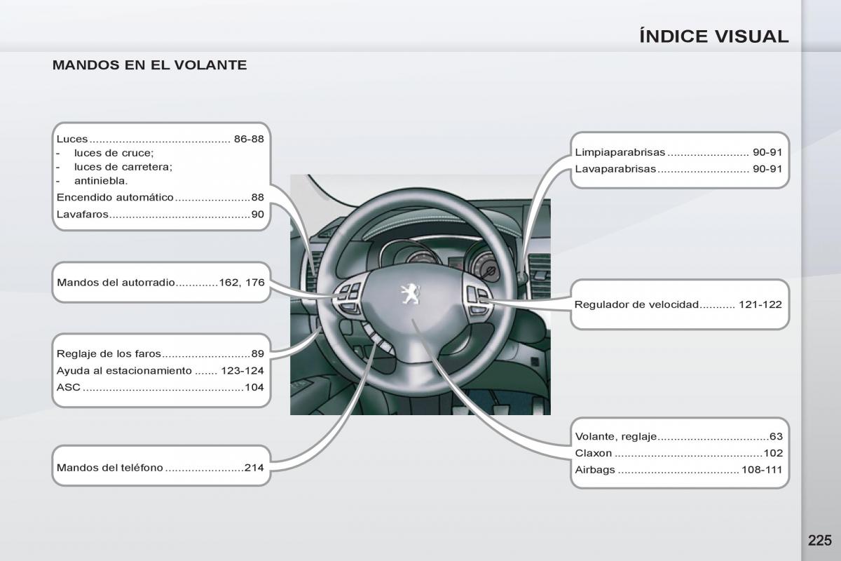 Peugeot 4007 manual del propietario / page 227