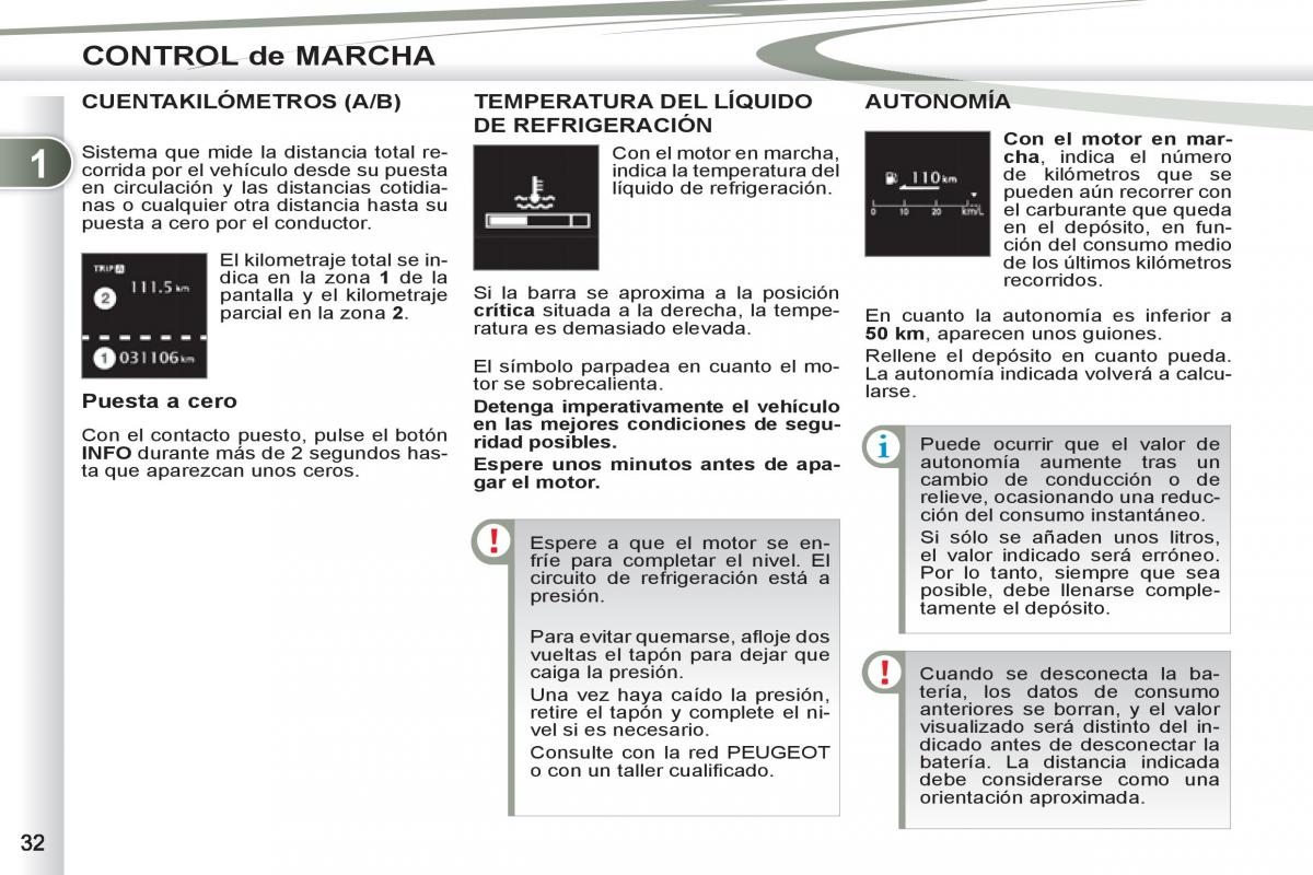 Peugeot 4007 manual del propietario / page 34