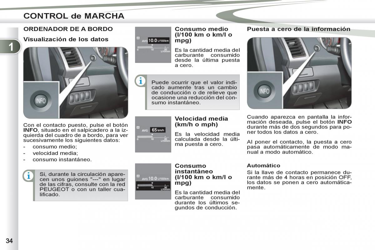 Peugeot 4007 manual del propietario / page 36