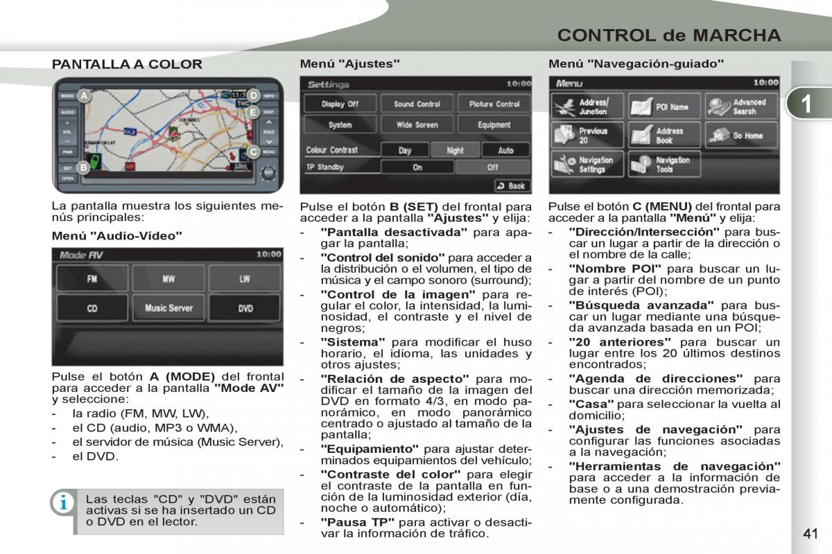 Peugeot 4007 manual del propietario / page 43