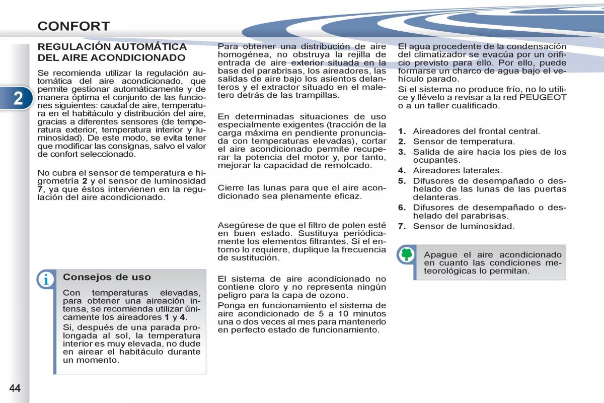 Peugeot 4007 manual del propietario / page 46