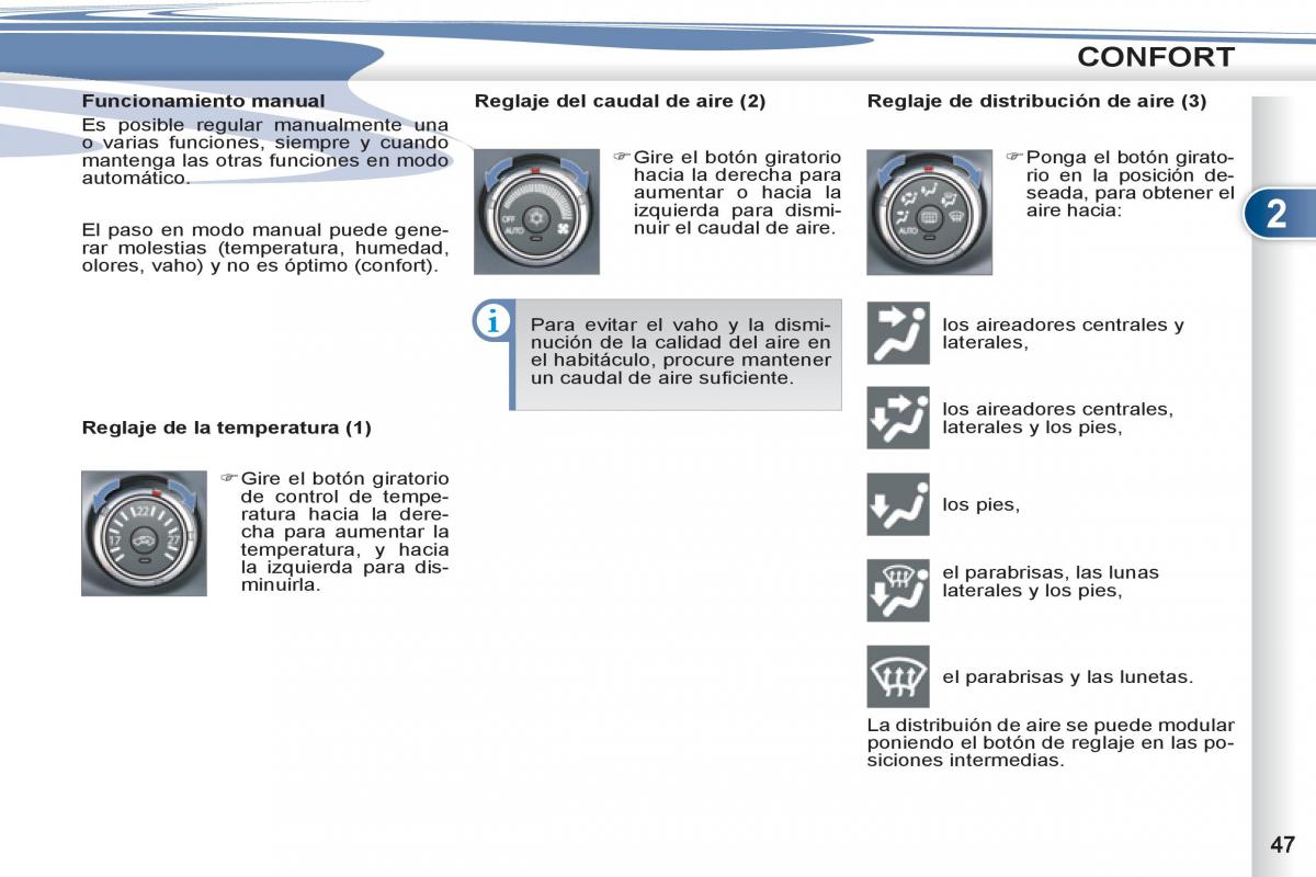 Peugeot 4007 manual del propietario / page 49