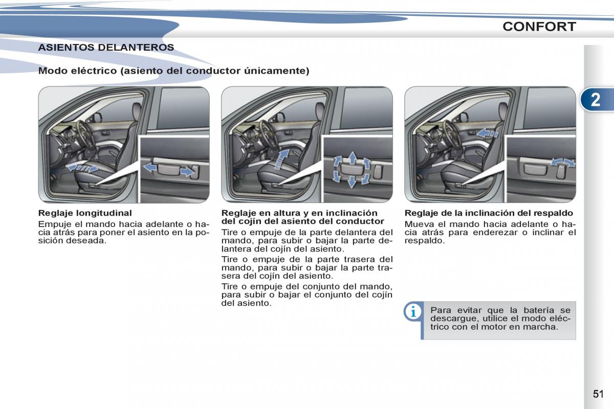 Peugeot 4007 manual del propietario / page 53