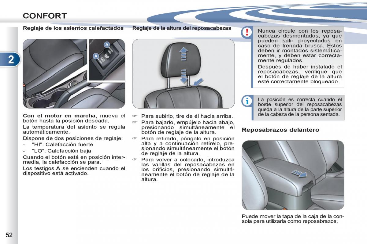 Peugeot 4007 manual del propietario / page 54