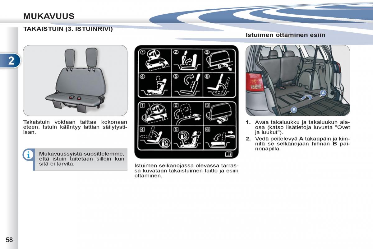 Peugeot 4007 omistajan kasikirja / page 60