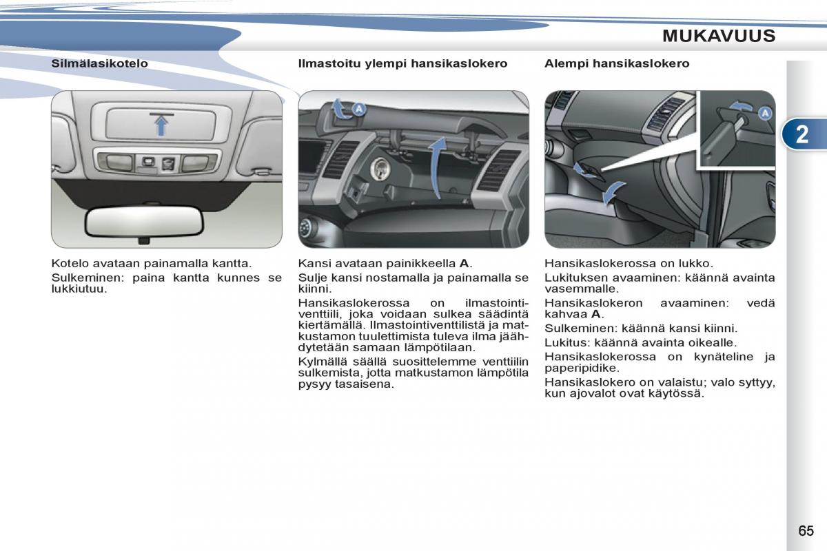 Peugeot 4007 omistajan kasikirja / page 67