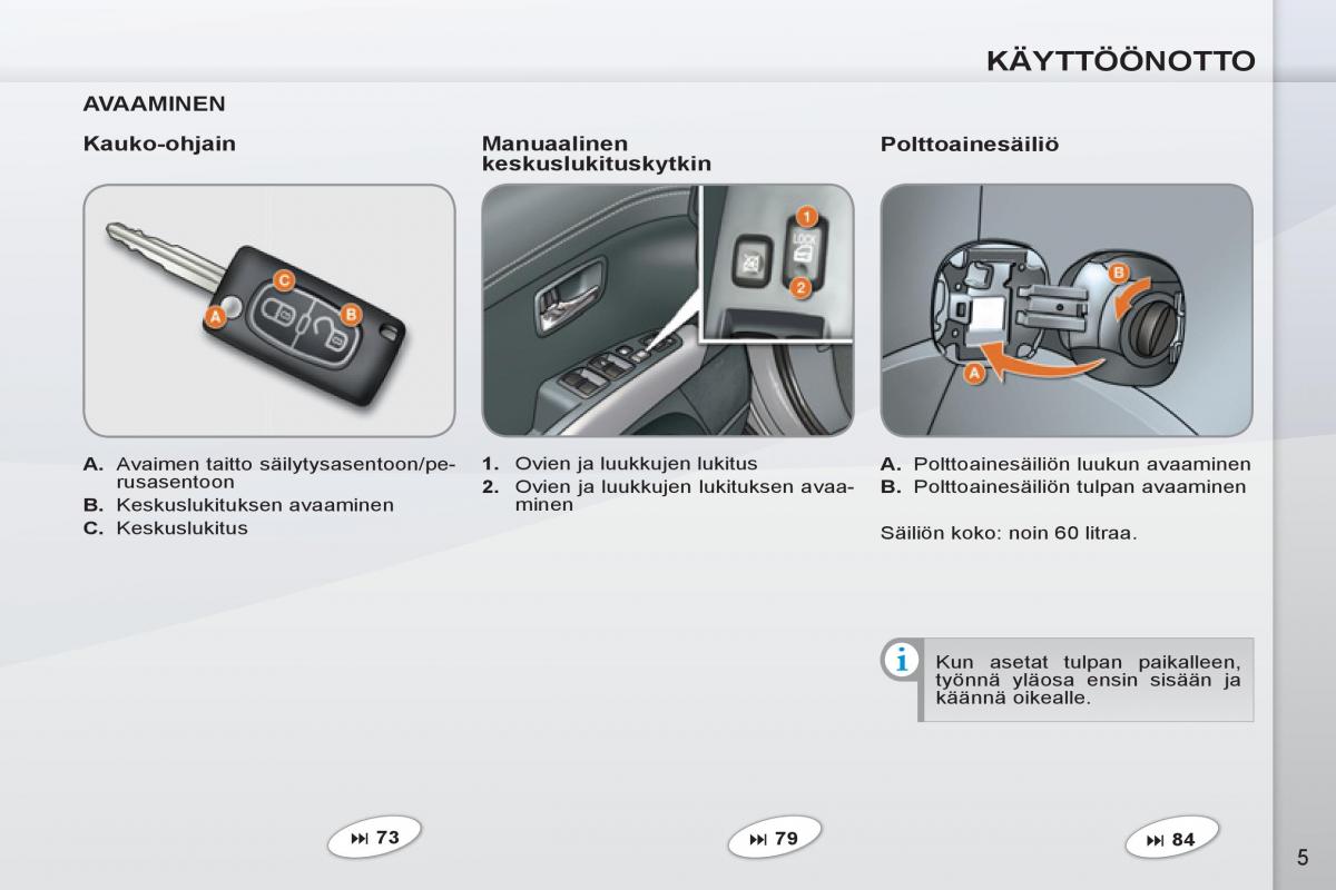 Peugeot 4007 omistajan kasikirja / page 7