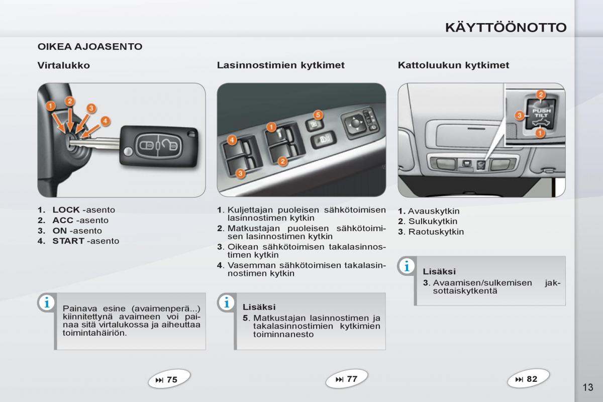 Peugeot 4007 omistajan kasikirja / page 15