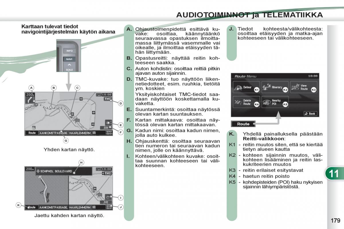 Peugeot 4007 omistajan kasikirja / page 181