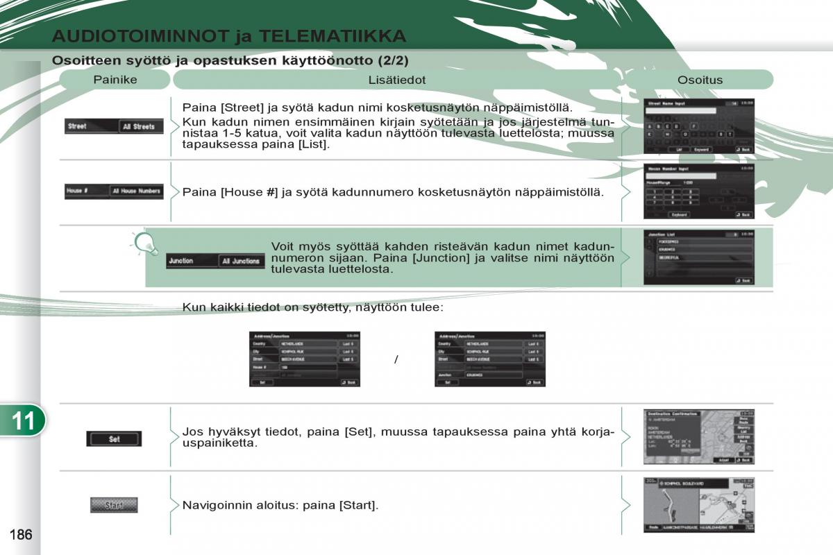 Peugeot 4007 omistajan kasikirja / page 188