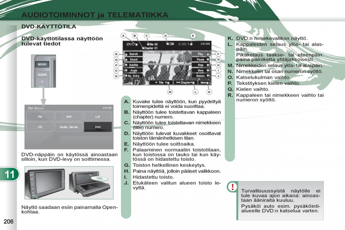 Peugeot 4007 omistajan kasikirja / page 208