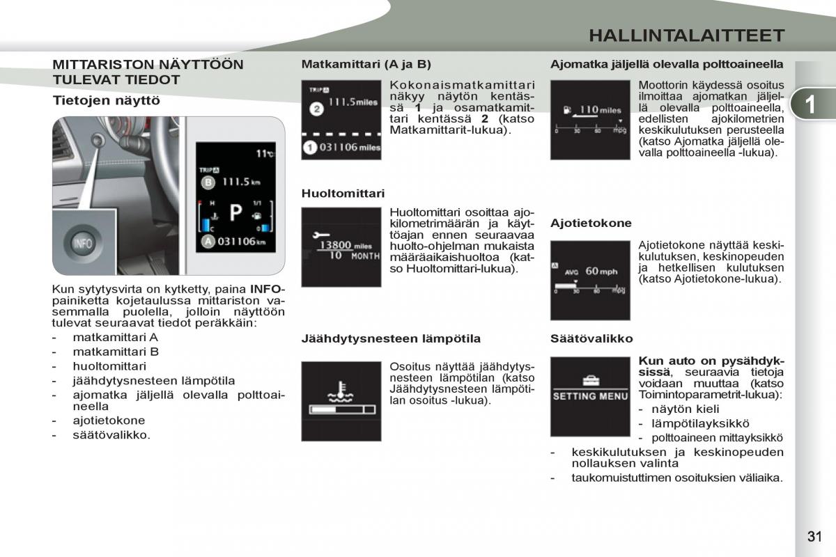 Peugeot 4007 omistajan kasikirja / page 33