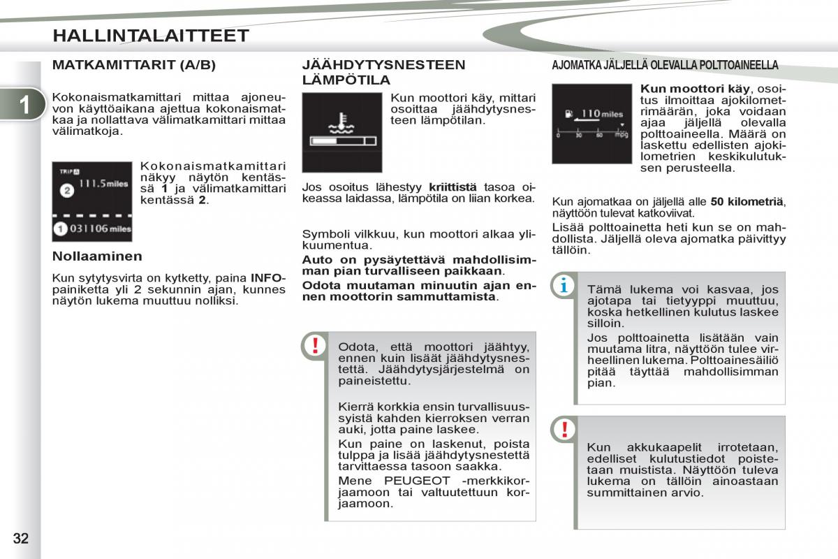 Peugeot 4007 omistajan kasikirja / page 34