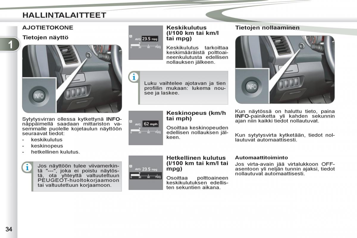 Peugeot 4007 omistajan kasikirja / page 36