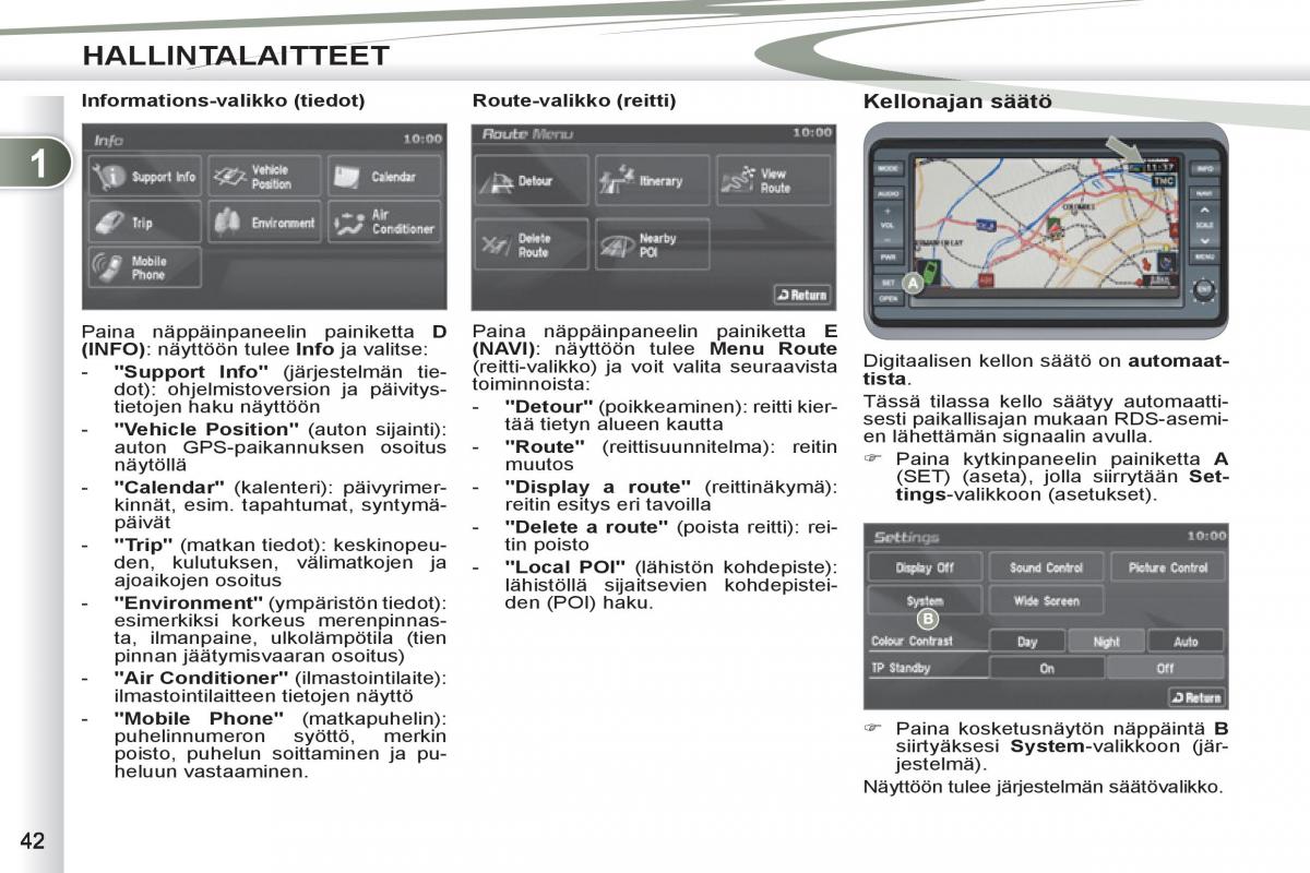 Peugeot 4007 omistajan kasikirja / page 44