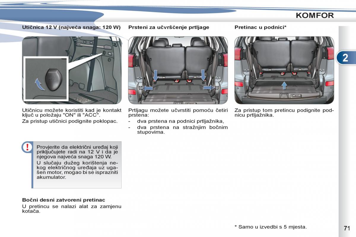 Peugeot 4007 vlasnicko uputstvo / page 73