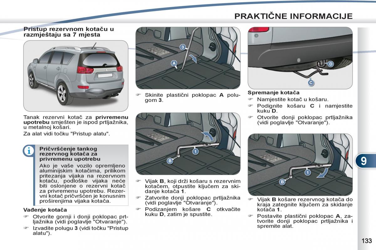 Peugeot 4007 vlasnicko uputstvo / page 135