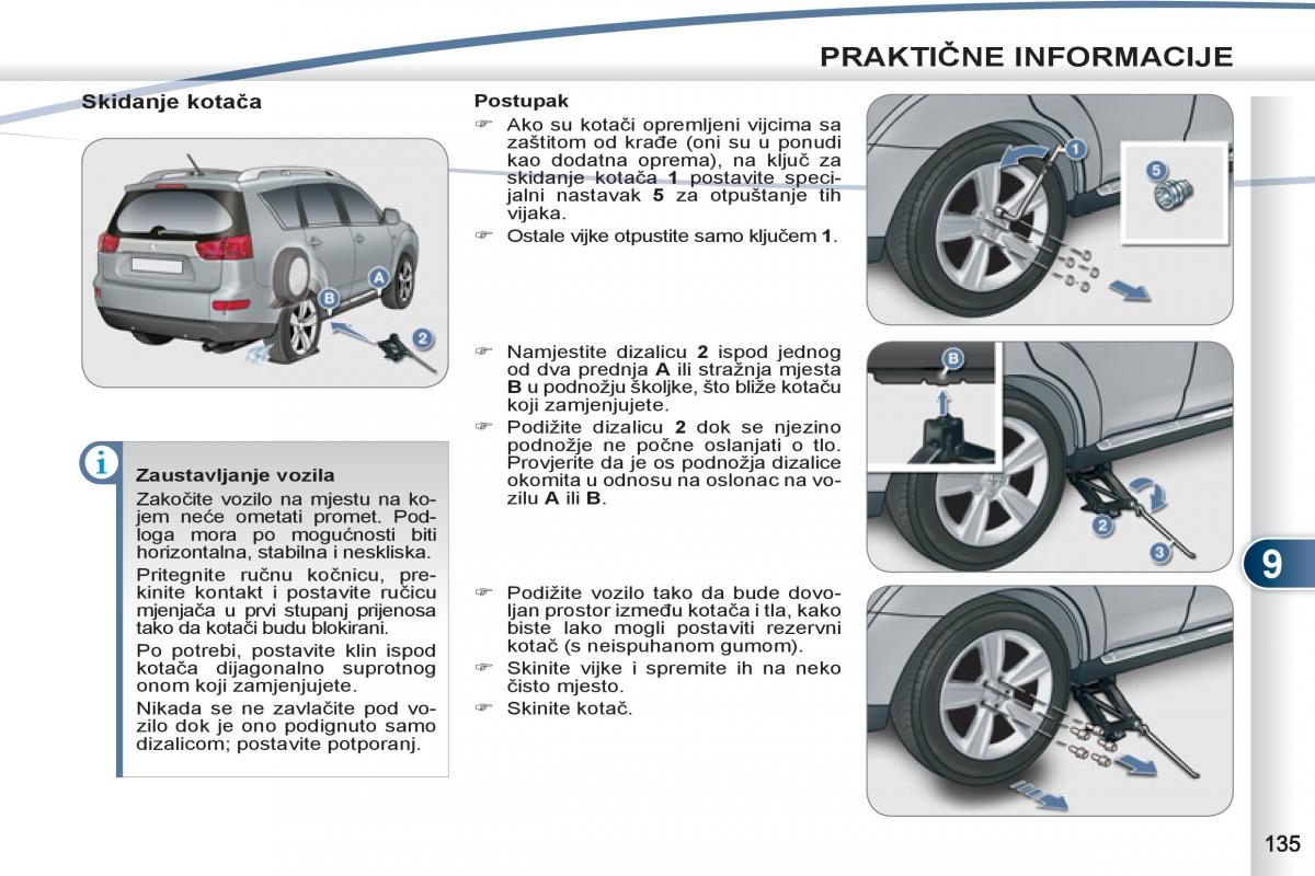 Peugeot 4007 vlasnicko uputstvo / page 137