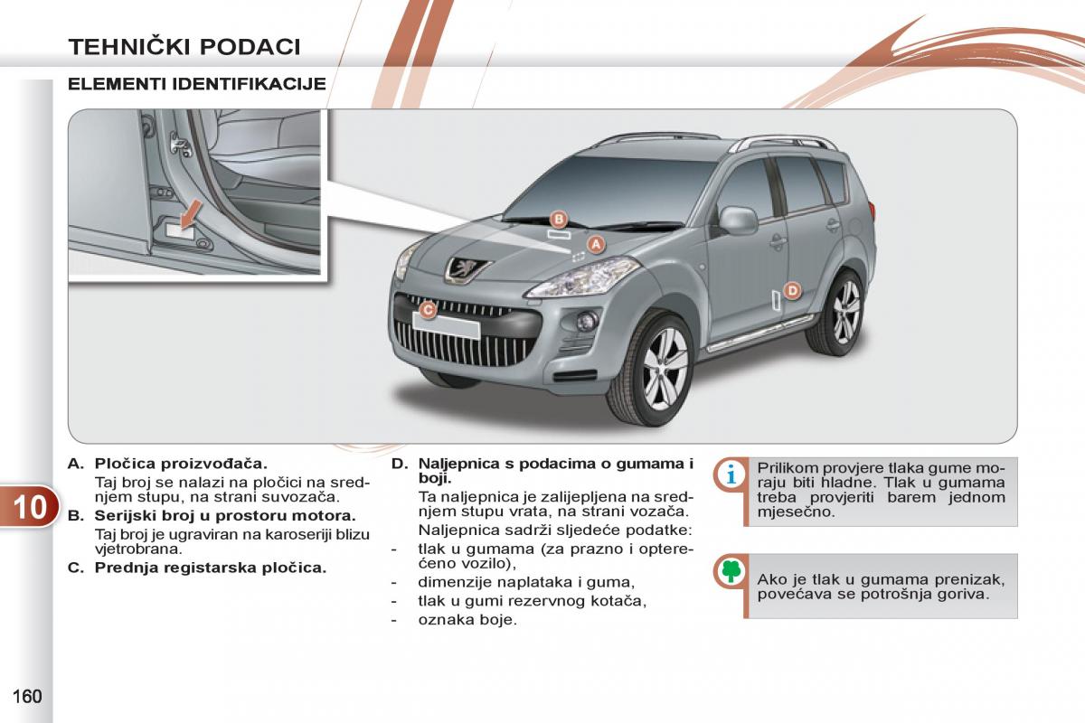 Peugeot 4007 vlasnicko uputstvo / page 162